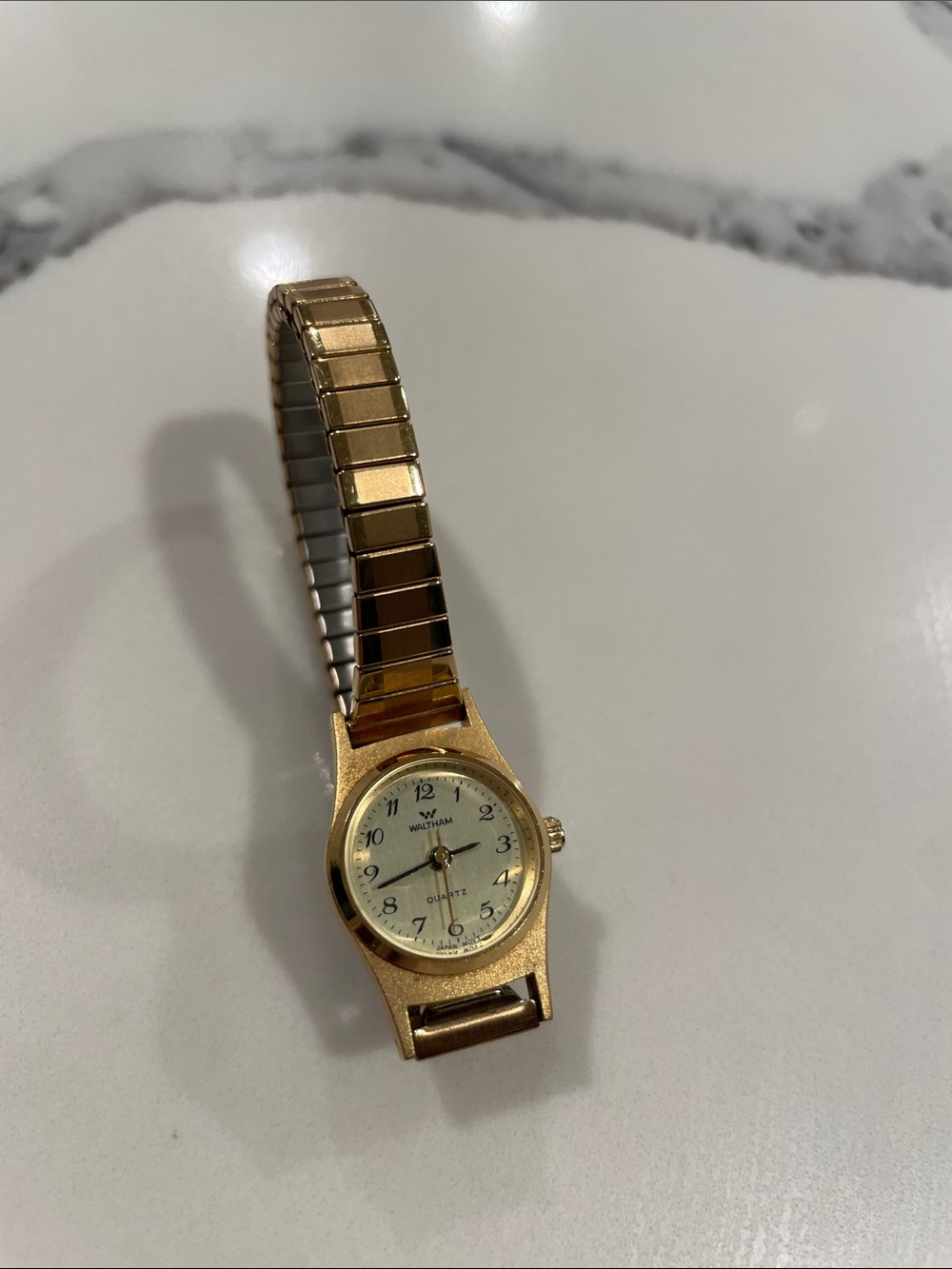 Waltham Gold Tone Women's Quartz Wristwatch